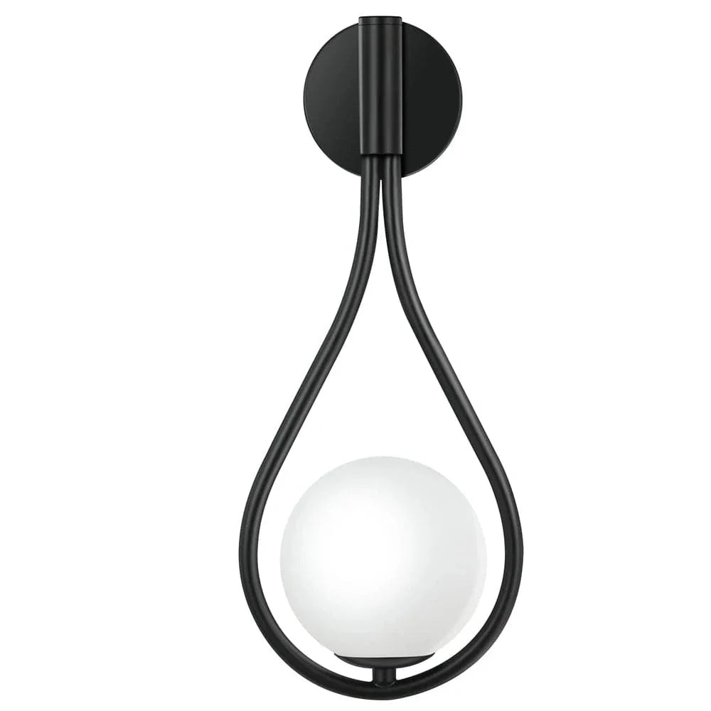 Verthara Nordic Glass Wall Lamp - G9 LED Black / Warm White (2700-3500K) / 1