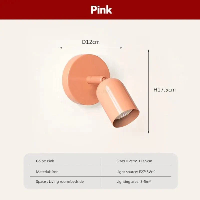 Verthara Nordic LED Wall Light – Minimalist Design – Iron Construction – Tri-Colour Options – Indoor Use – Ideal for Bedroom and Hallway