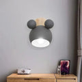 Verthara Nordic LED Wall Light – Simple Design – Soft Tones – Ideal For Children's Room – Compact Size - Indoor Lighting Gray