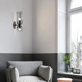 Verthara Nordic Minimalist Glass Wall Light - Wall Mounted - E14 LED Included - Electroplated Copper - Indoor Use - Available In Dark Gray, White, Blue