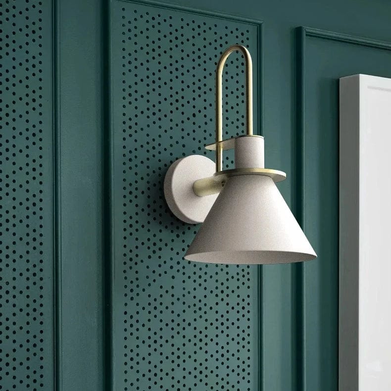 Verthara Nordic Wall Sconce with 350° Rotation and Rotary Switch for Bedroom and Hallway Lighting - Hardwired Wall Lamp