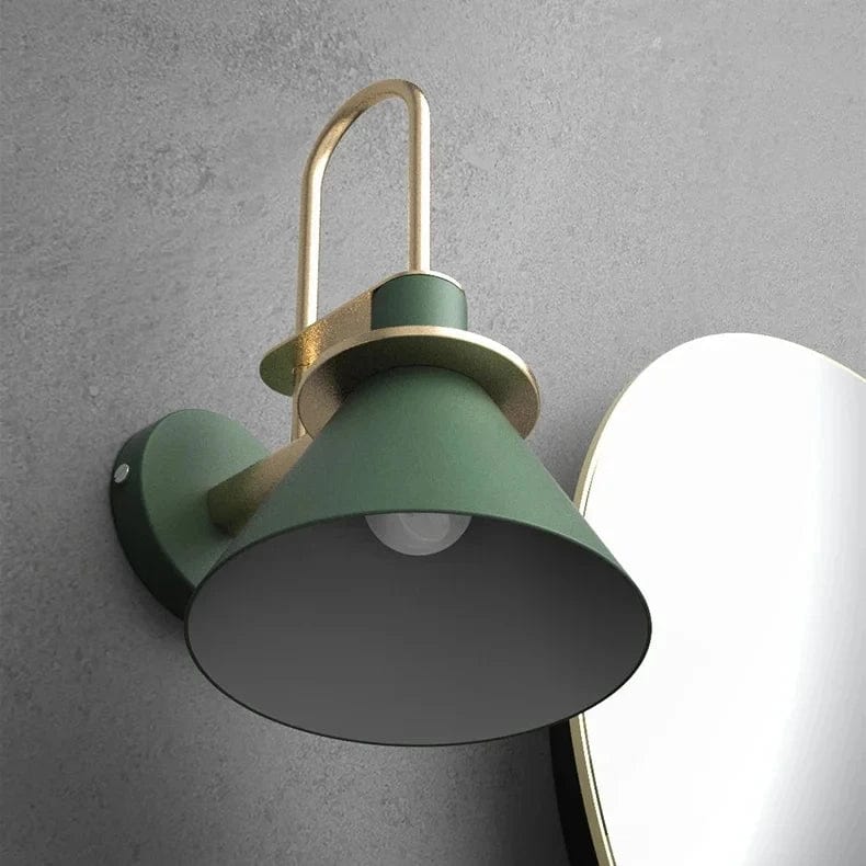 Verthara Nordic Wall Sconce with 350° Rotation and Rotary Switch for Bedroom and Hallway Lighting - Hardwired Wall Lamp