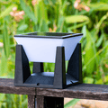 Verthara Outdoor Solar-Powered Modern Garden Lantern