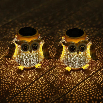 Verthara Owl Solar Garden Light - Hanging LED Lantern