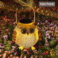 Verthara Owl Solar Garden Light - Hanging LED Lantern
