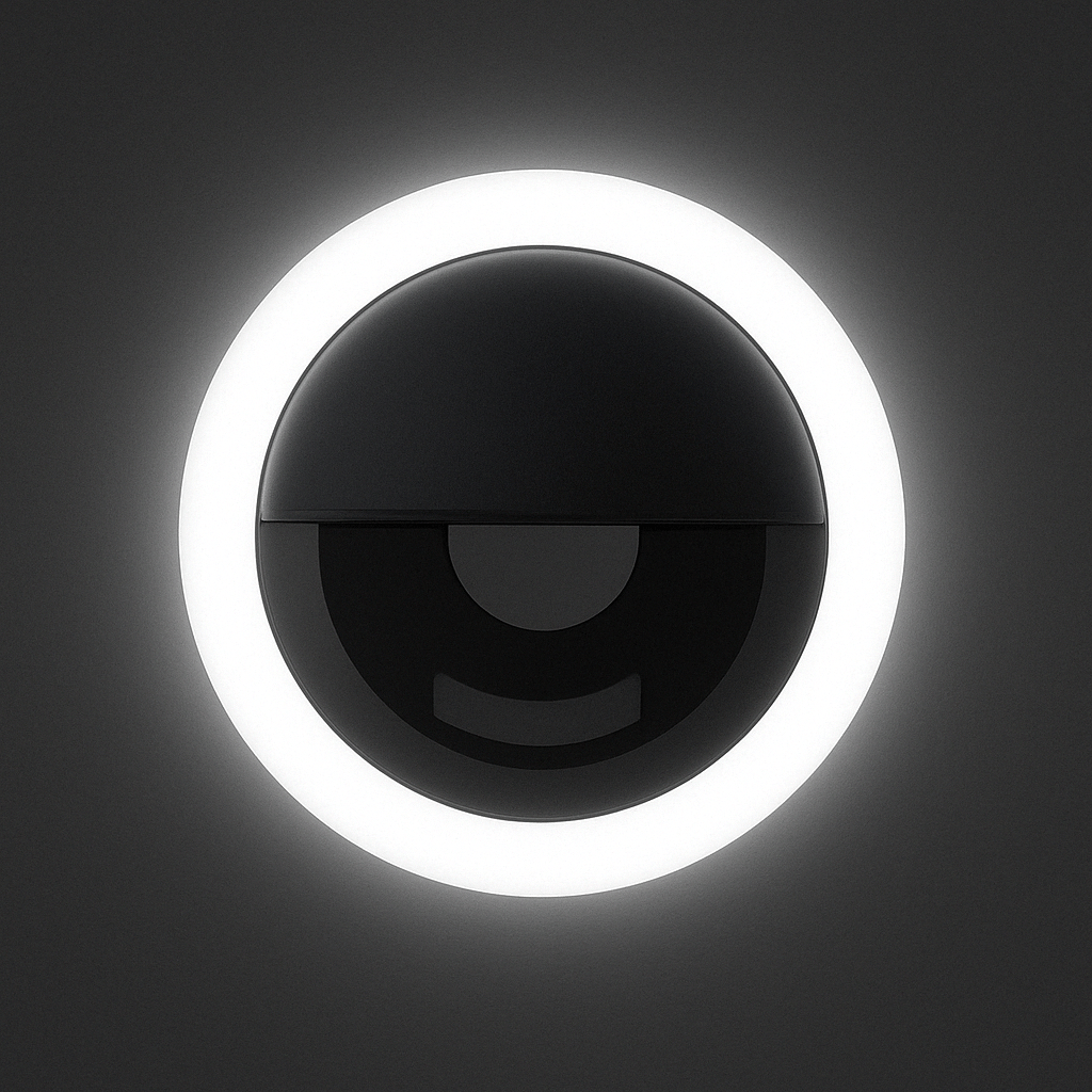 Verthara Phone Ring Light for Selfies and Video Calls Black