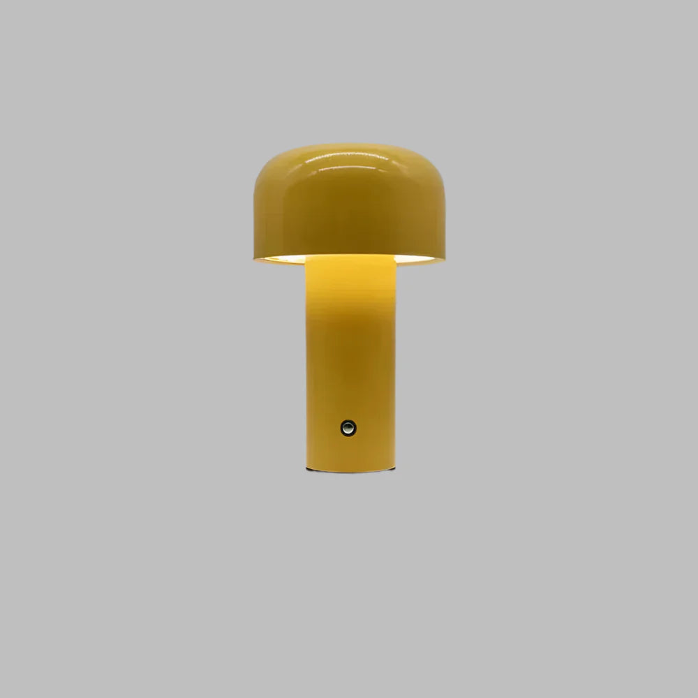 Verthara Portable LED Table Lamp - Cordless - Touch Control - Rechargeable - Modern Design - Ideal For Bedside or Desk Use Yellow