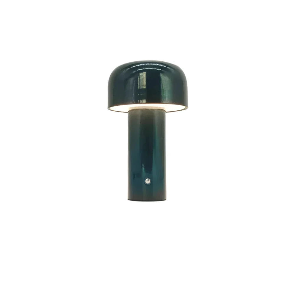 Verthara Portable LED Table Lamp - Cordless - Touch Control - Rechargeable - Modern Design - Ideal For Bedside or Desk Use Dark green