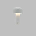 Verthara Portable LED Table Lamp - Cordless - Touch Control - Rechargeable - Modern Design - Ideal For Bedside or Desk Use White