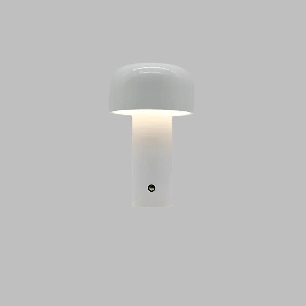 Verthara Portable LED Table Lamp - Cordless - Touch Control - Rechargeable - Modern Design - Ideal For Bedside or Desk Use White