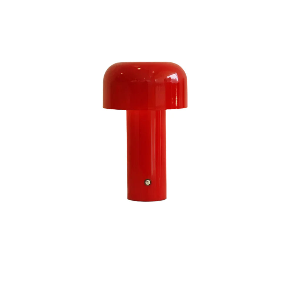 Verthara Portable LED Table Lamp - Cordless - Touch Control - Rechargeable - Modern Design - Ideal For Bedside or Desk Use Red