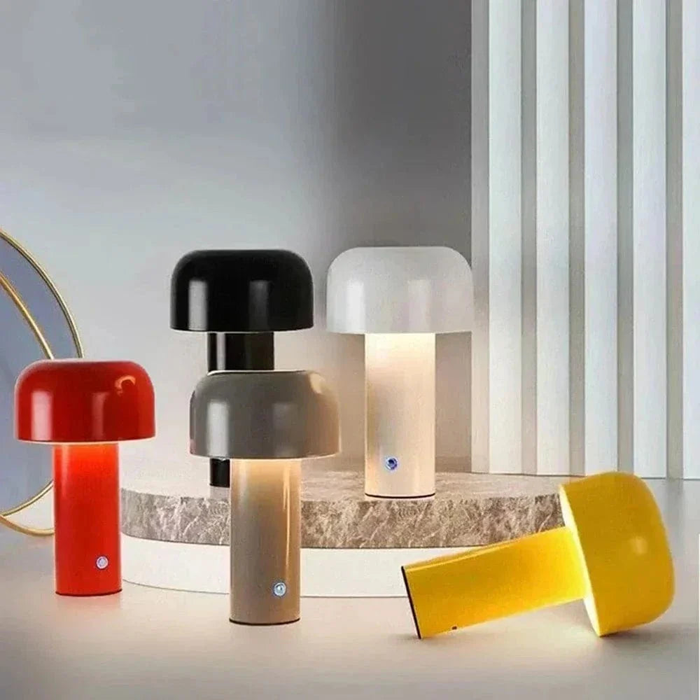 Verthara Portable LED Table Lamp - Cordless - Touch Control - Rechargeable - Modern Design - Ideal For Bedside or Desk Use