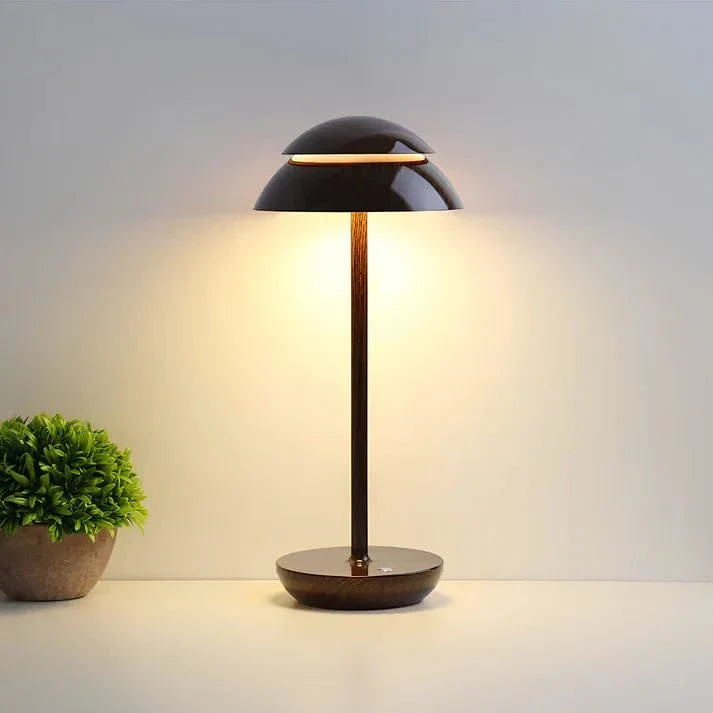Verthara Prestige Cordless & Rechargeable Table Lamp Walnut