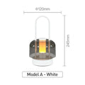 Verthara Rechargeable LED Desk Lamp - Cordless - Modern Retro Design - Portable - Touch Activation - Ideal For Indoor Use A-White