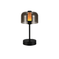 Verthara Rechargeable LED Desk Lamp - Cordless - Modern Retro Design - Portable - Touch Activation - Ideal For Indoor Use B-Black