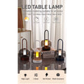 Verthara Rechargeable LED Desk Lamp - Cordless - Modern Retro Design - Portable - Touch Activation - Ideal For Indoor Use