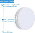 Verthara Rechargeable LED Puck Light With Touch Control – Dimmable - Wireless - Compact Design - White Light - Easy Installation