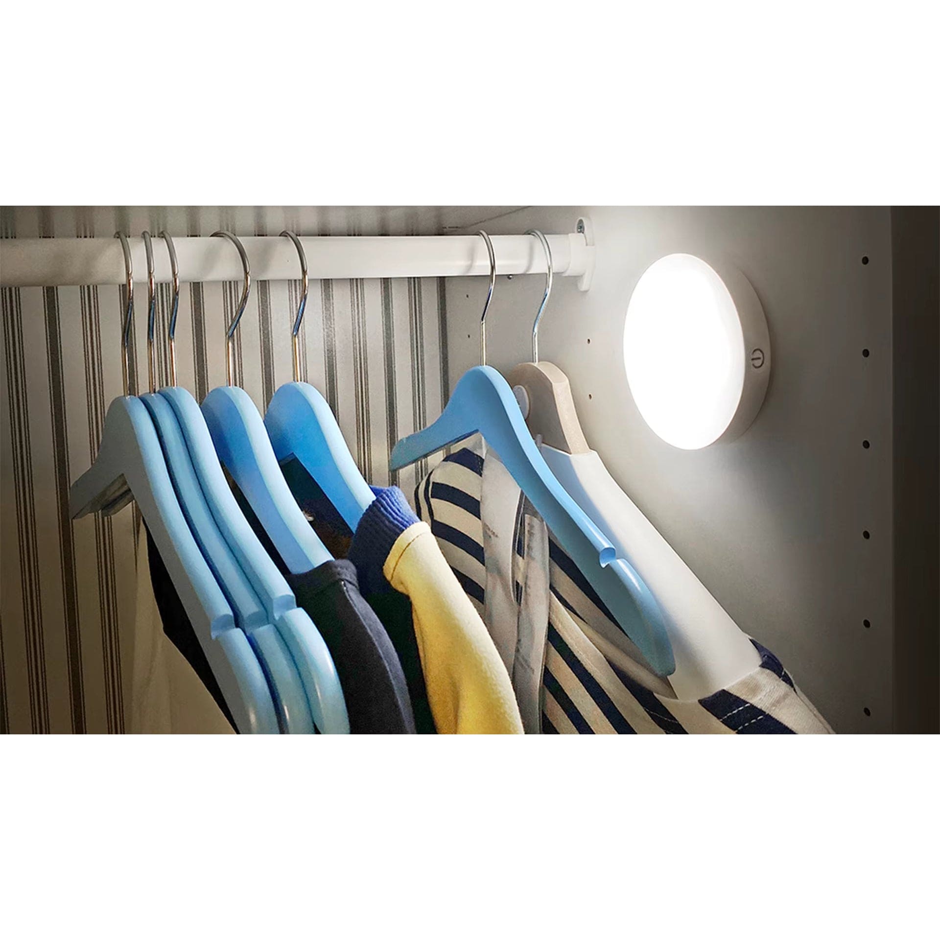 Verthara Rechargeable LED Puck Light With Touch Control – Dimmable - Wireless - Compact Design - White Light - Easy Installation