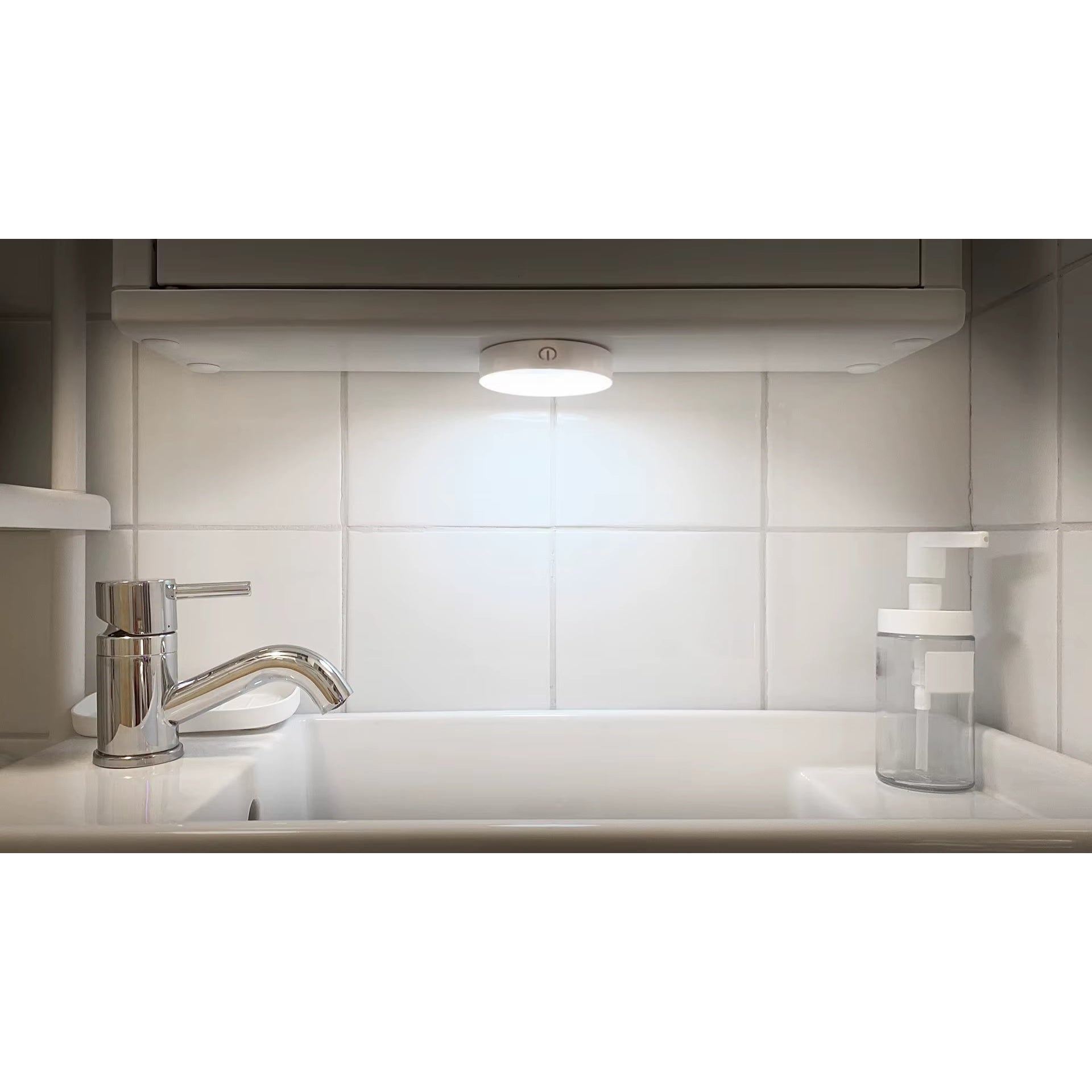 Verthara Rechargeable LED Puck Light With Touch Control – Dimmable - Wireless - Compact Design - White Light - Easy Installation