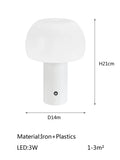 Verthara Rechargeable LED Table Lamp - Cordless - Adjustable Height - Multi-Colour - Indoor/Outdoor Use - Durable Iron and Acrylic