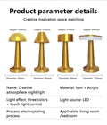 Verthara Rechargeable LED Table Lamp – Cordless - Touch Dimming - Modern Design - 3 Colour Temperatures - Portable For Indoor/Outdoor Use