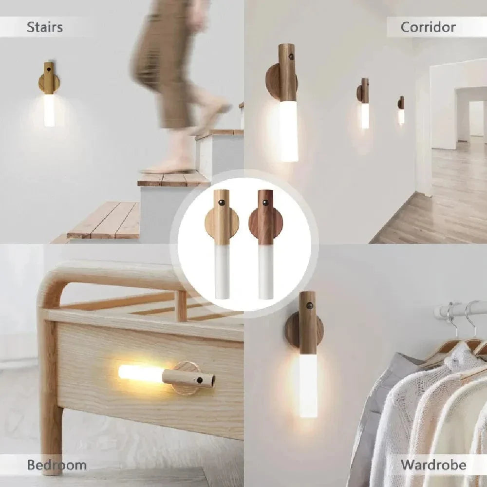 Verthara Rechargeable LED Wall Lamp with Magnetic Motion Sensor