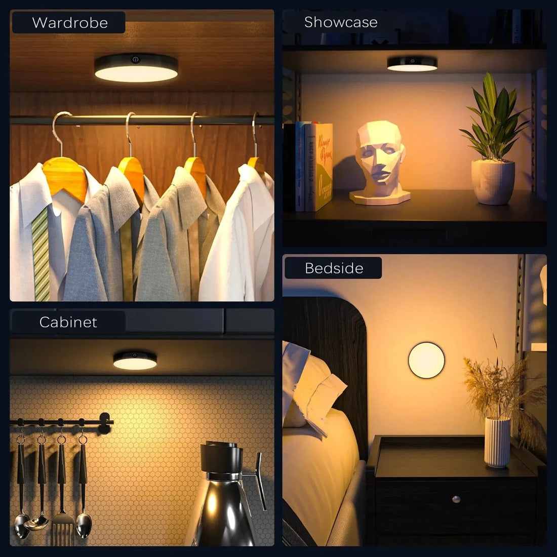 Verthara Rechargeable Touch Table Light – Dimmable – Portable - Elegant Round Design - Ideal Touch Lamp For Bedroom - Indoor Use