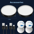 Verthara Rechargeable Touch Table Light – Dimmable – Portable - Elegant Round Design - Ideal Touch Lamp For Bedroom - Indoor Use