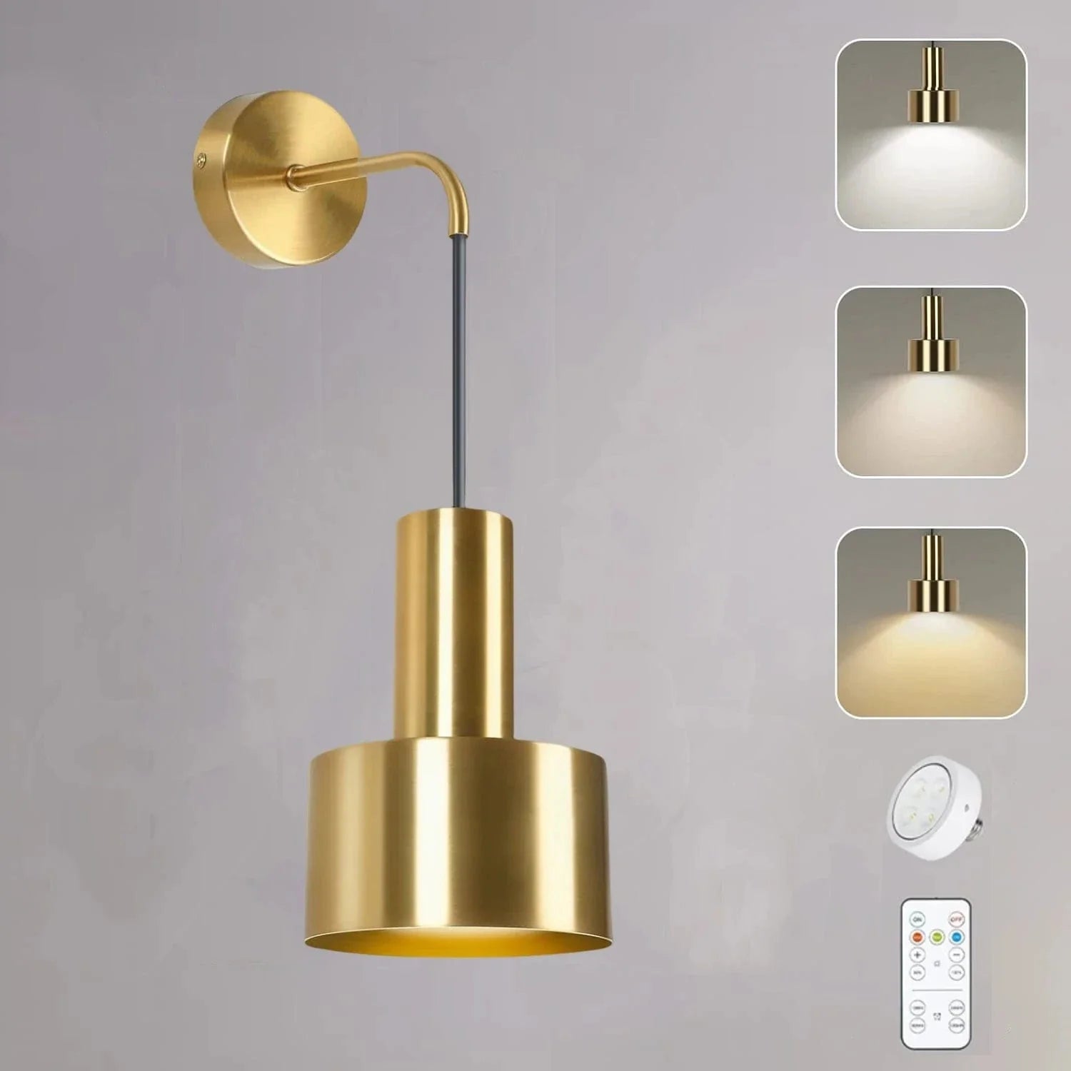 Verthara Remote Control Wall Lamp Gold / 1 PCS