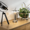 Verthara Retro Bar Rechargeable Table Lamp Silver
