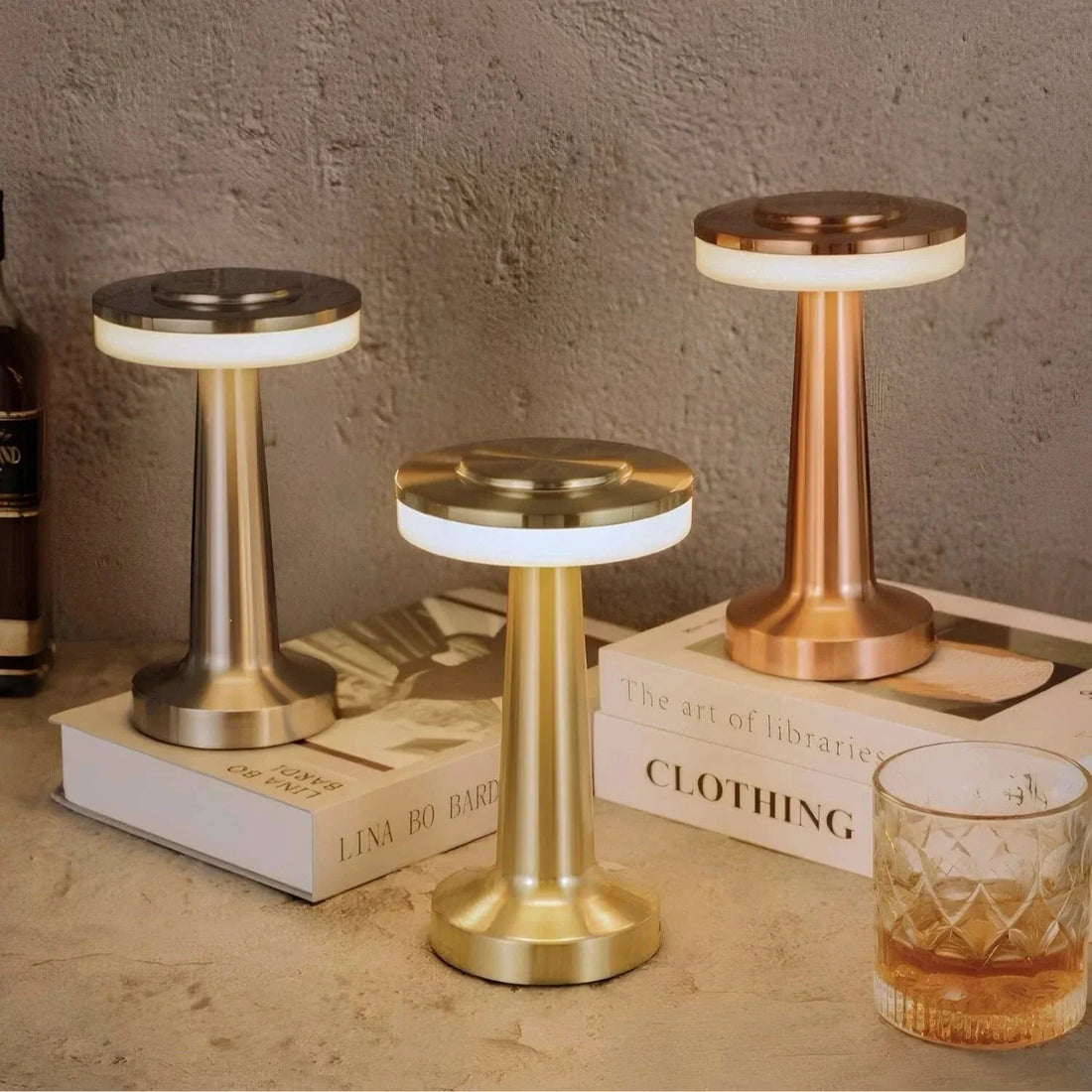 Verthara Retro Bar Rechargeable Table Lamp