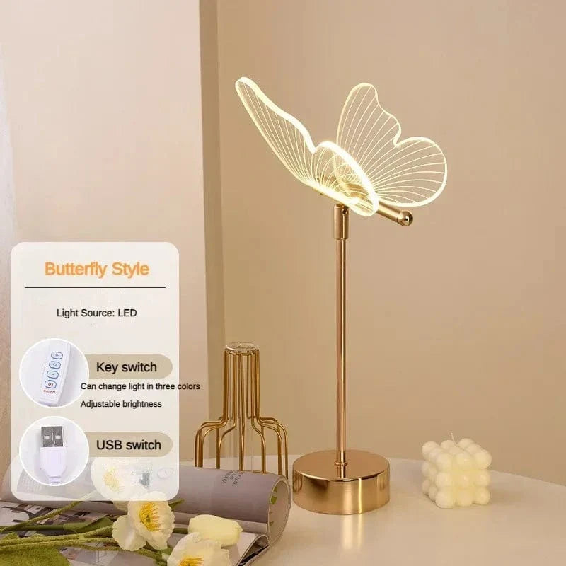 Verthara Retro LED Table Lamp With Adjustable Head – USB Connection - Dimmable - 3 Colour Temperature - Metal and Acrylic - Ideal For Living Room and Bedroom