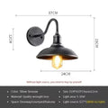 Verthara Retro LED Wall Light With E27 Socket – Waterproof - Vintage Style - Quality Wrought Iron - Multiple Colour Options - Indoor/Outdoor Use C Silver