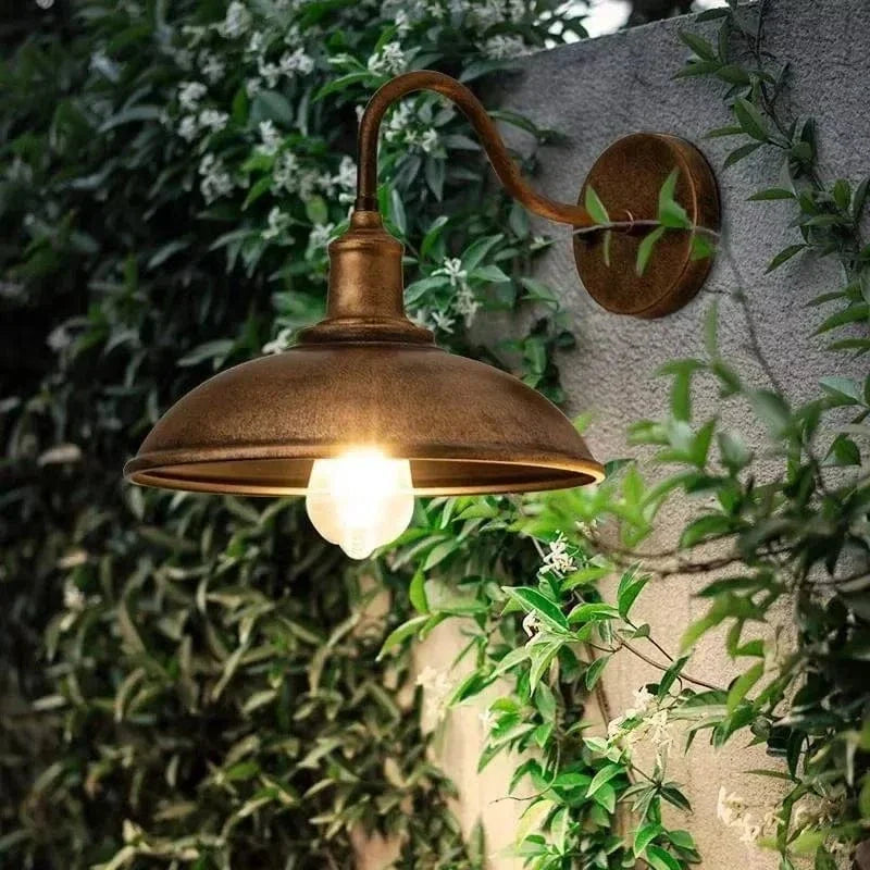 Verthara Retro LED Wall Light With E27 Socket – Waterproof - Vintage Style - Quality Wrought Iron - Multiple Colour Options - Indoor/Outdoor Use