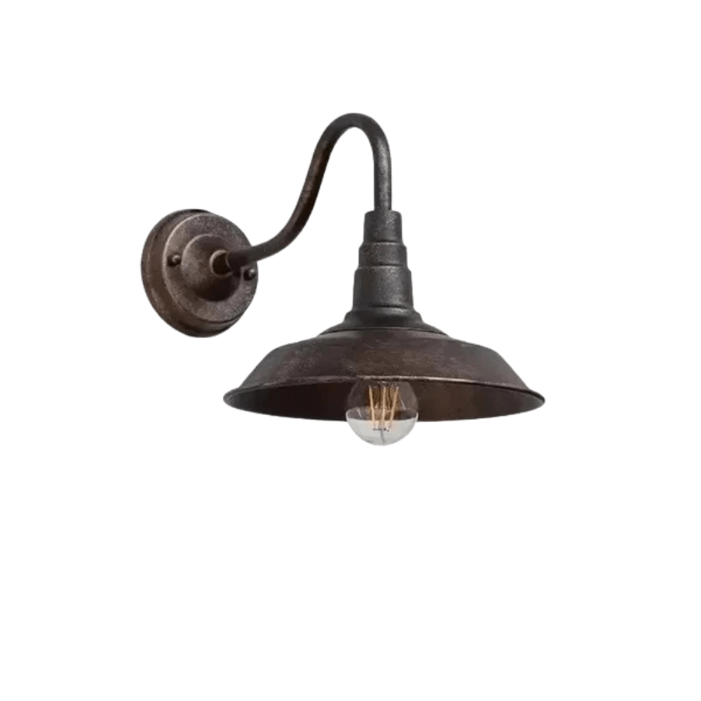 Verthara Retro LED Wall Light With E27 Socket – Waterproof - Vintage Style - Quality Wrought Iron - Multiple Colour Options - Indoor/Outdoor Use Archaize