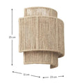 Verthara Retro Rattan Weaving Wall Lamp