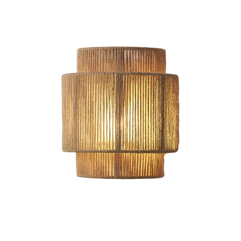 Verthara Retro Rattan Weaving Wall Lamp