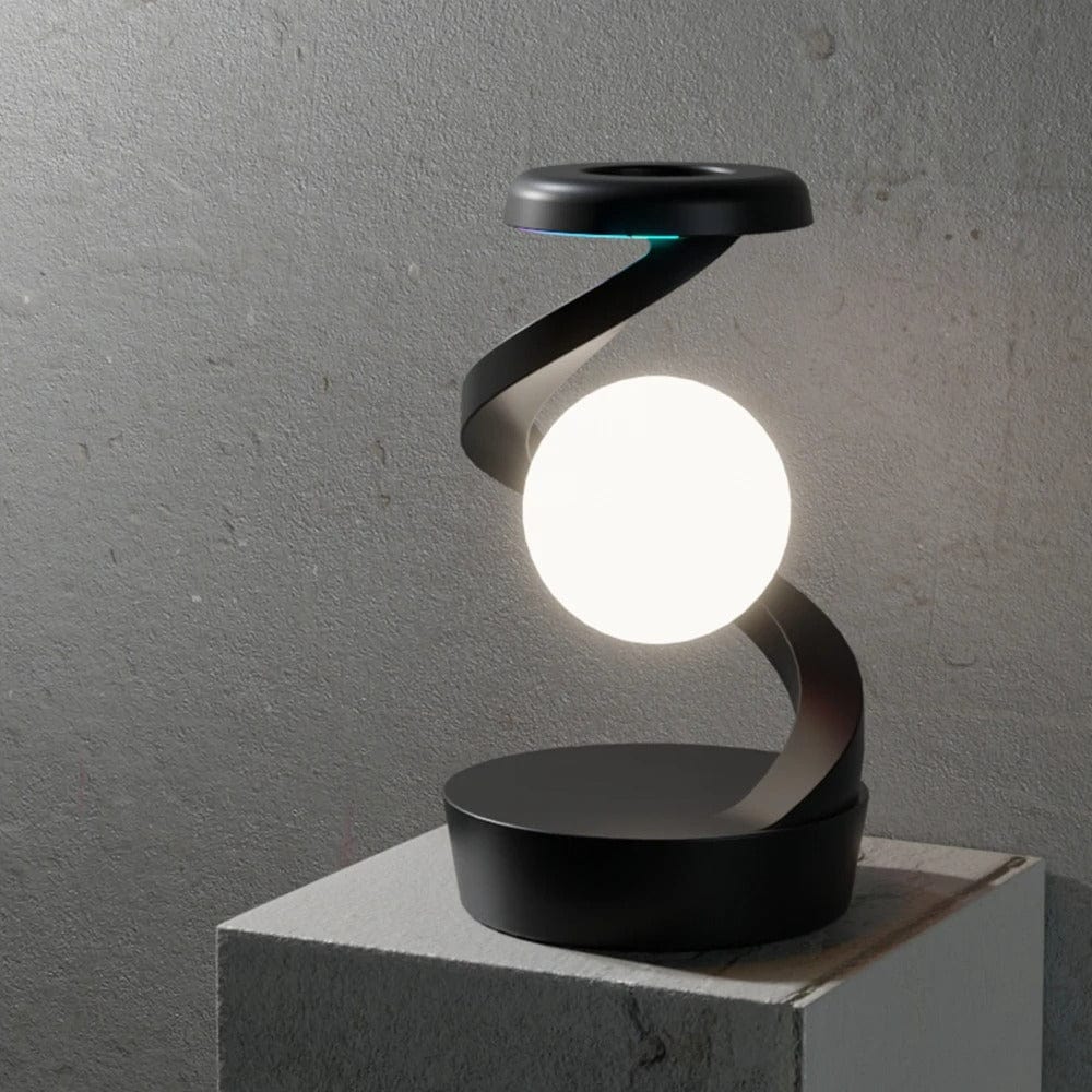 Verthara RGB Floating Effect Lamp - 15W Wireless Charger Dark Grey