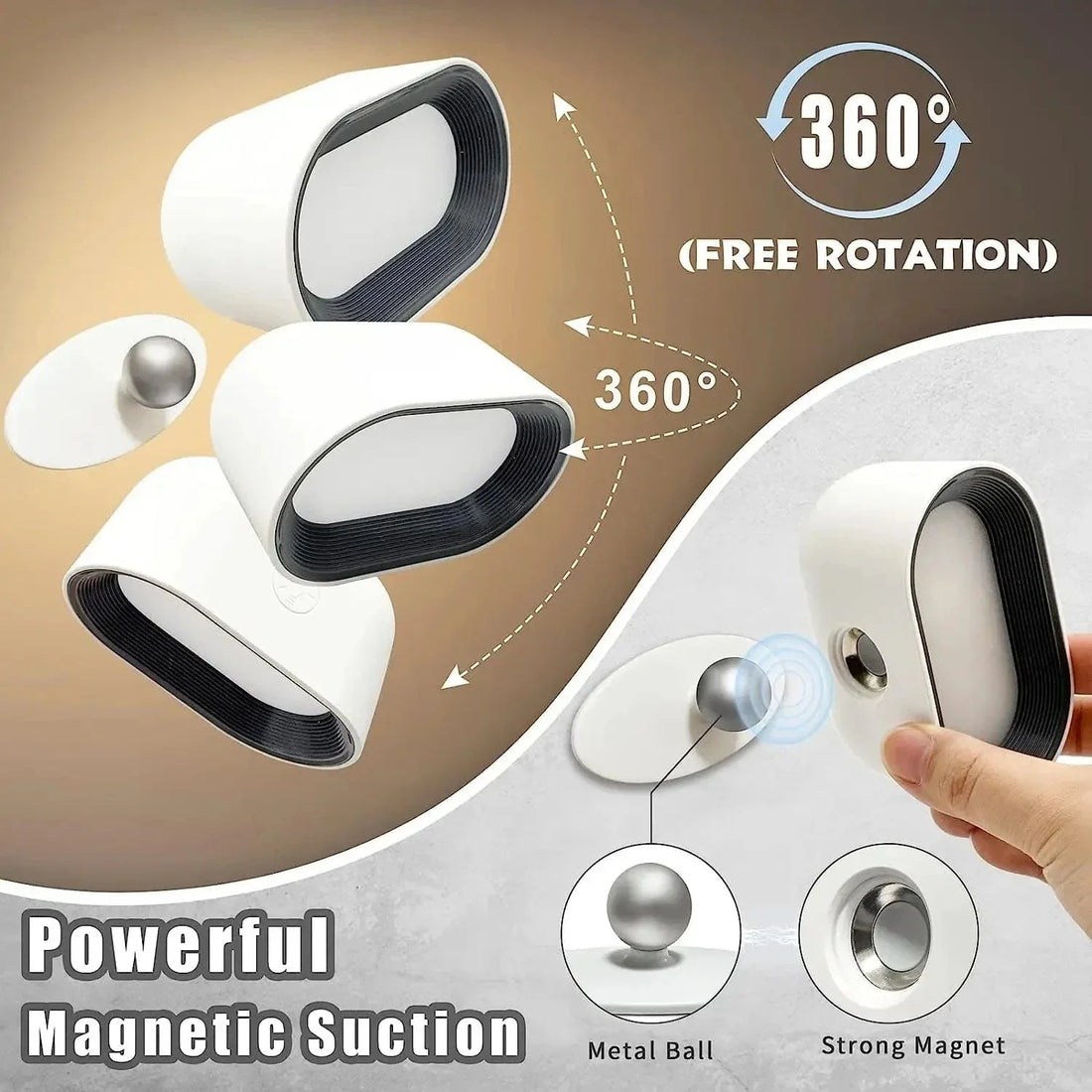 Verthara RGB Remote Control Wireless Wall Lamp