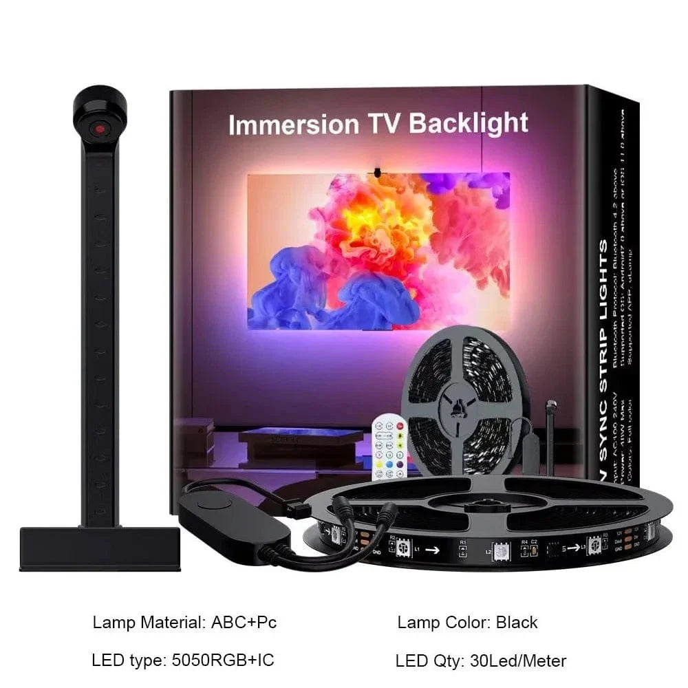 Verthara RGBIC LED Strip Light With Adhesive Mount – App Controlled - Music Sync - Colour Picking Sensor - Immersive TV Backlight 5M-16.5Ft