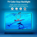 Verthara RGBIC LED Strip Light With Adhesive Mount – App Controlled - Music Sync - Colour Picking Sensor - Immersive TV Backlight