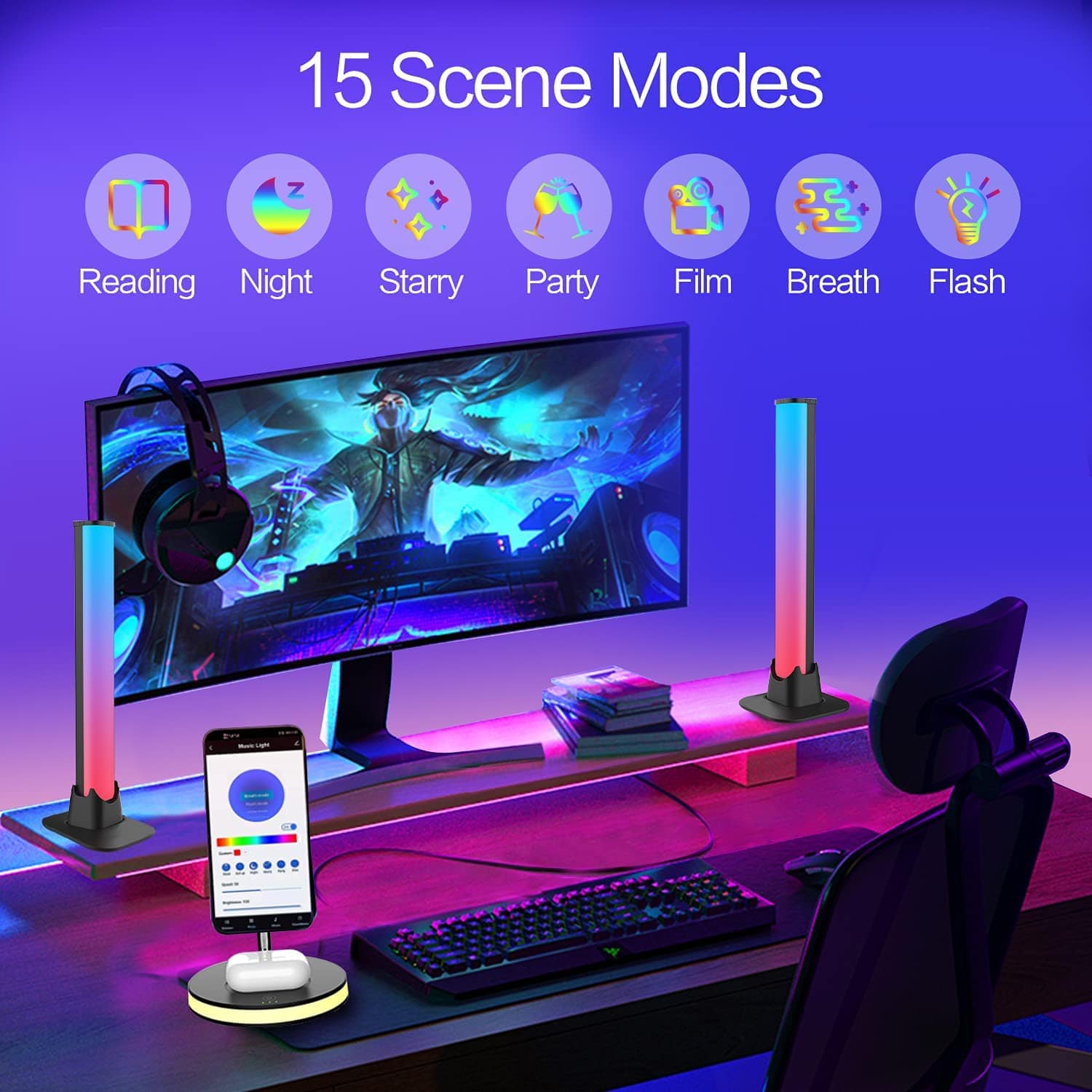 Verthara Rhythmic RGB LED Light Bars