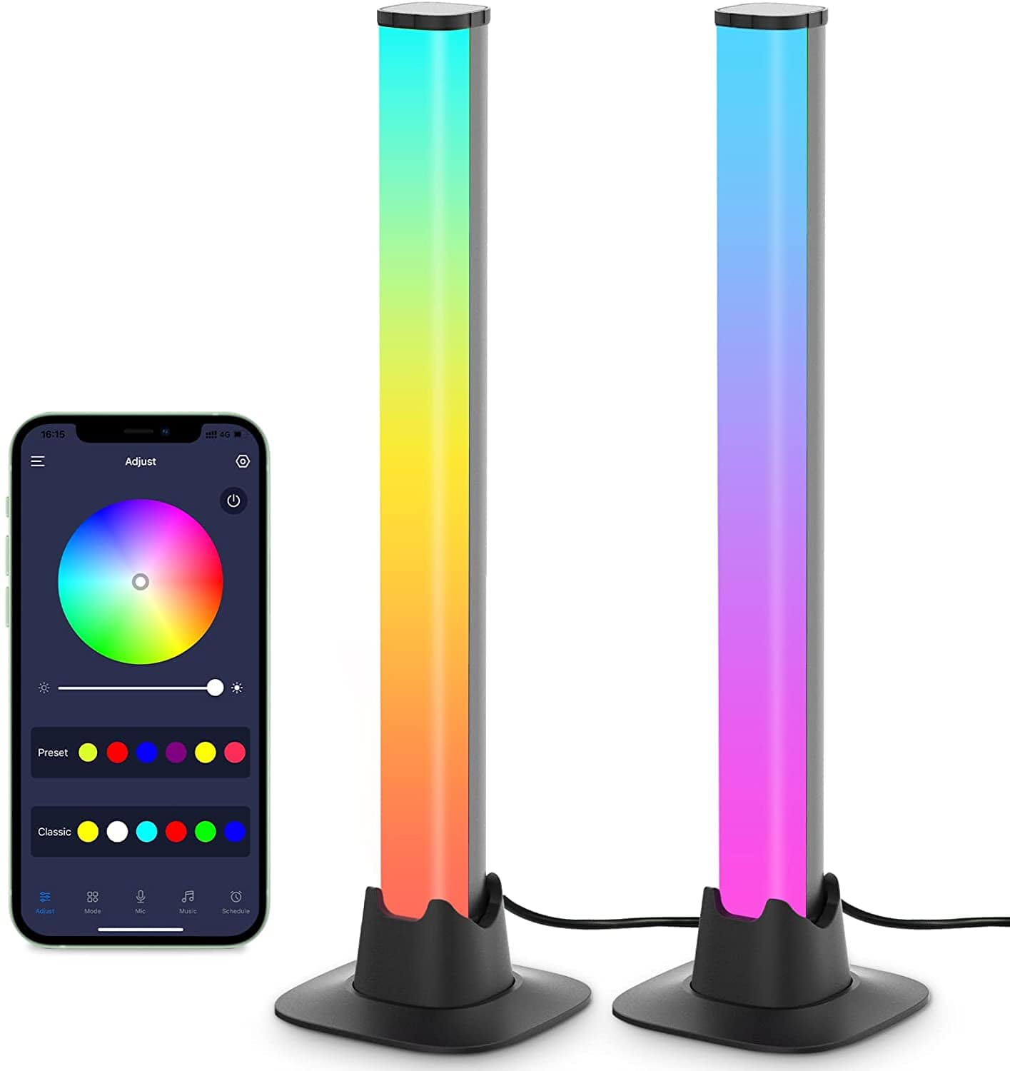 Verthara Rhythmic RGB LED Light Bars