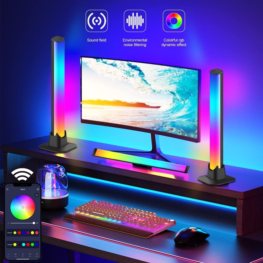 Verthara Rhythmic RGB LED Light Bars