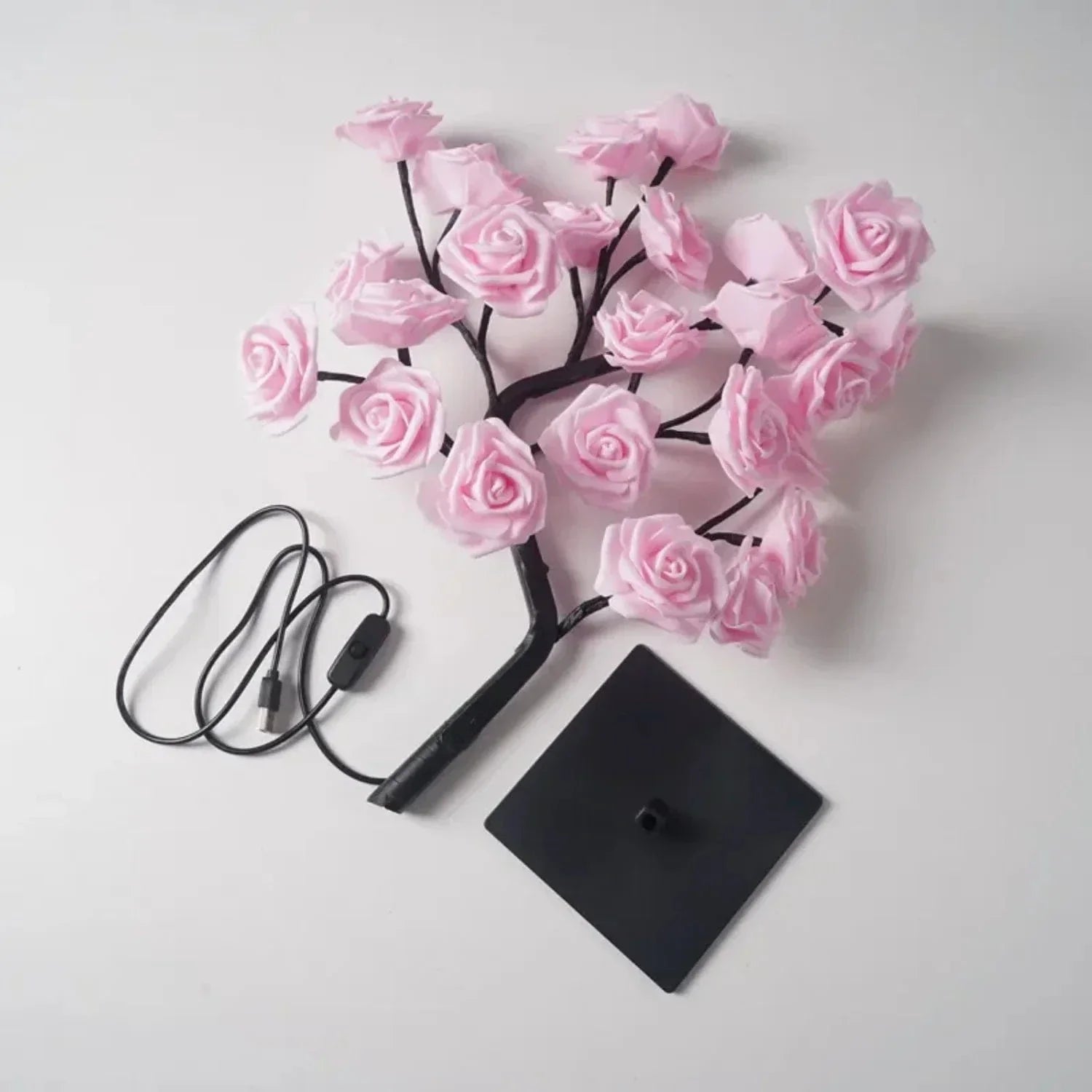 Verthara Rose Flower Tree Table Lamp