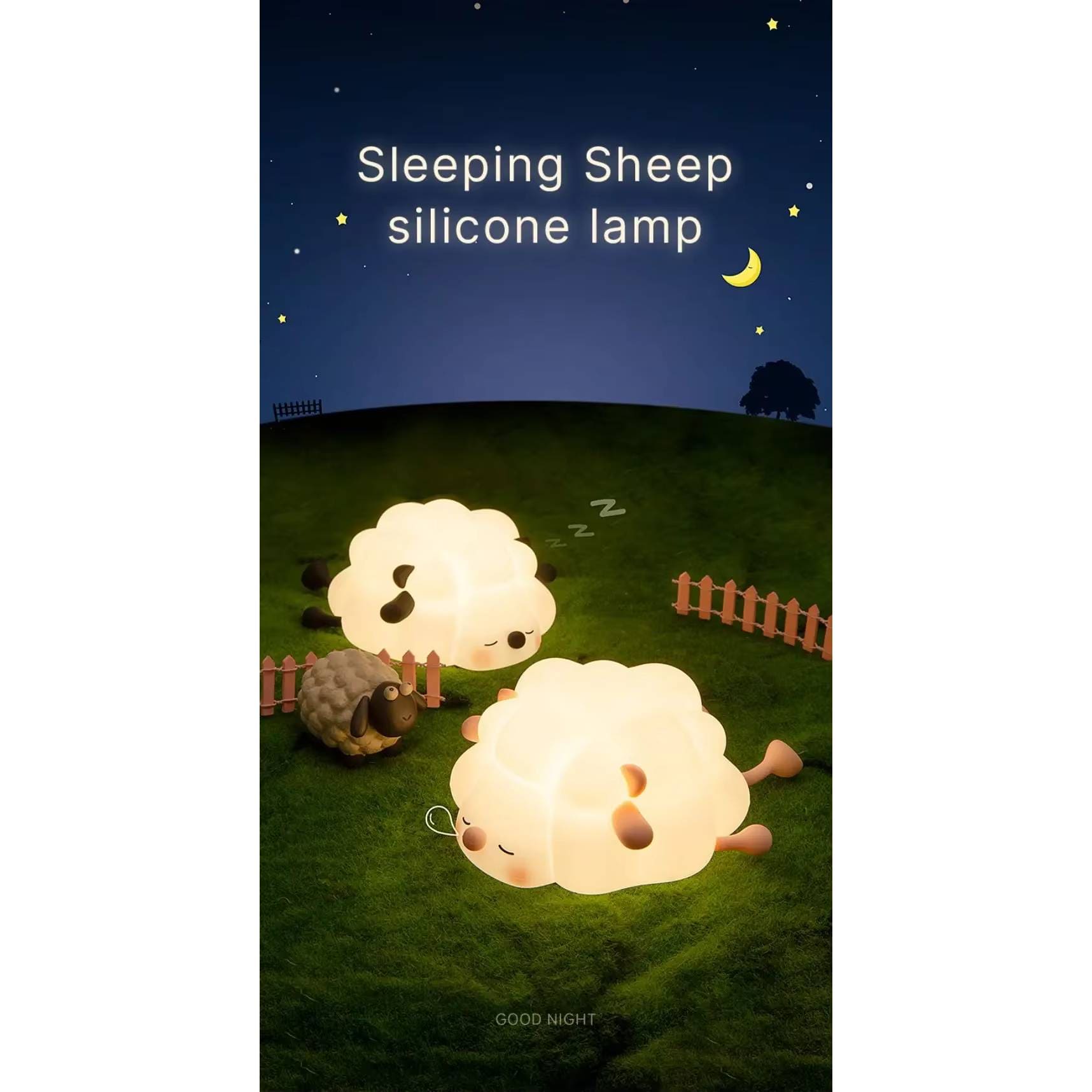 Verthara Silicone LED Night Light Animal Shape