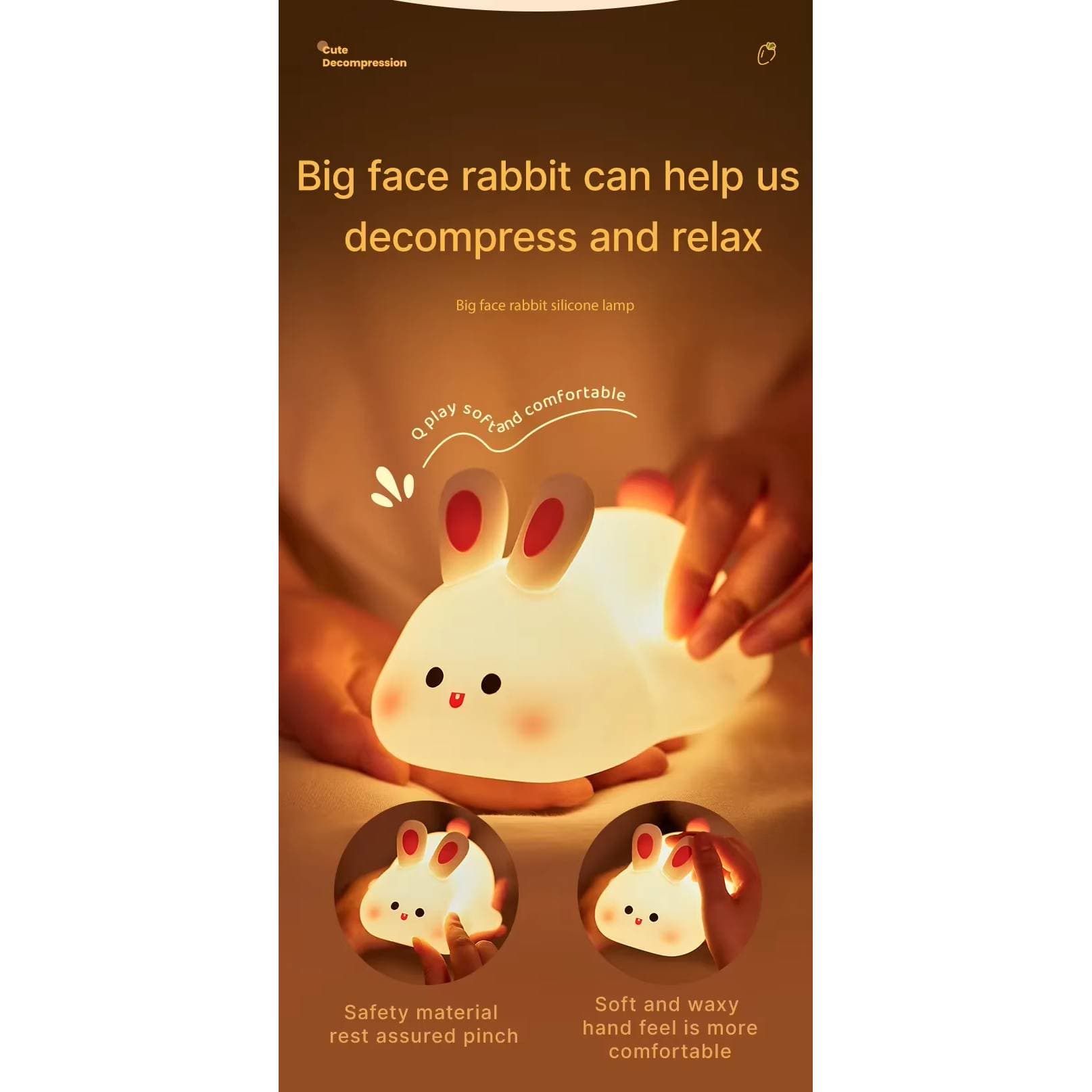 Verthara Silicone LED Night Light Animal Shape