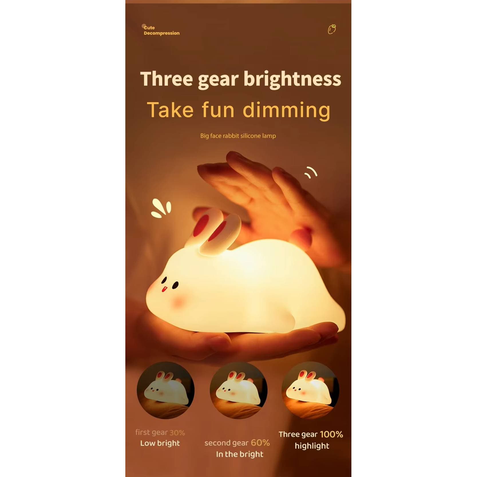 Verthara Silicone LED Night Light Animal Shape