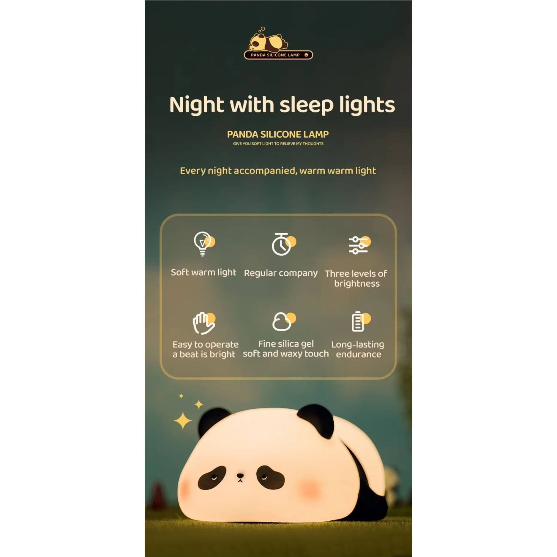 Verthara Silicone LED Night Light Animal Shape