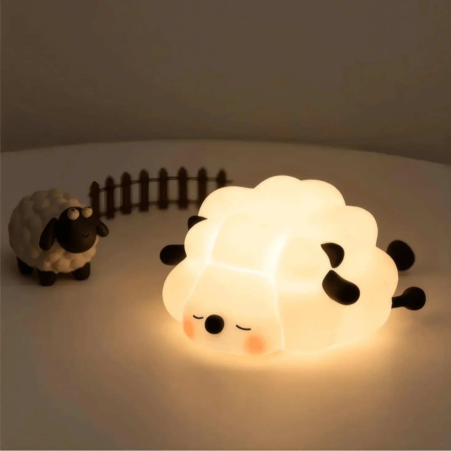 Verthara Silicone LED Night Light Animal Shape Black sheep Lamp